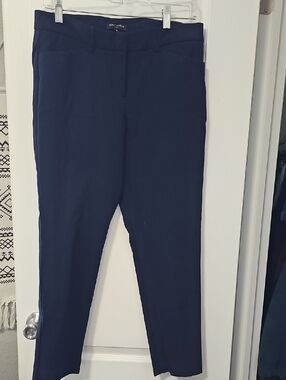Mario Serrani Italy Navy Skinny Ponte Pants